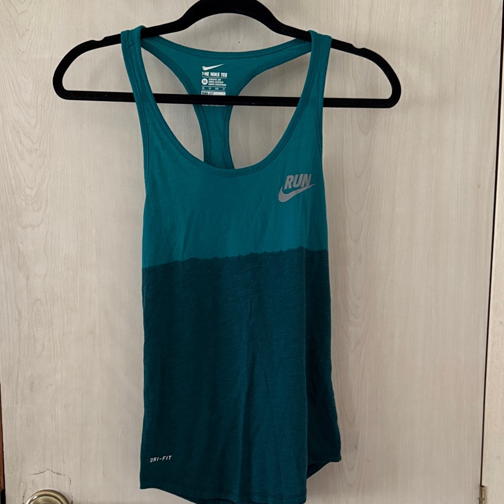 Nike Women's Teal Dri-FIT Tank Top